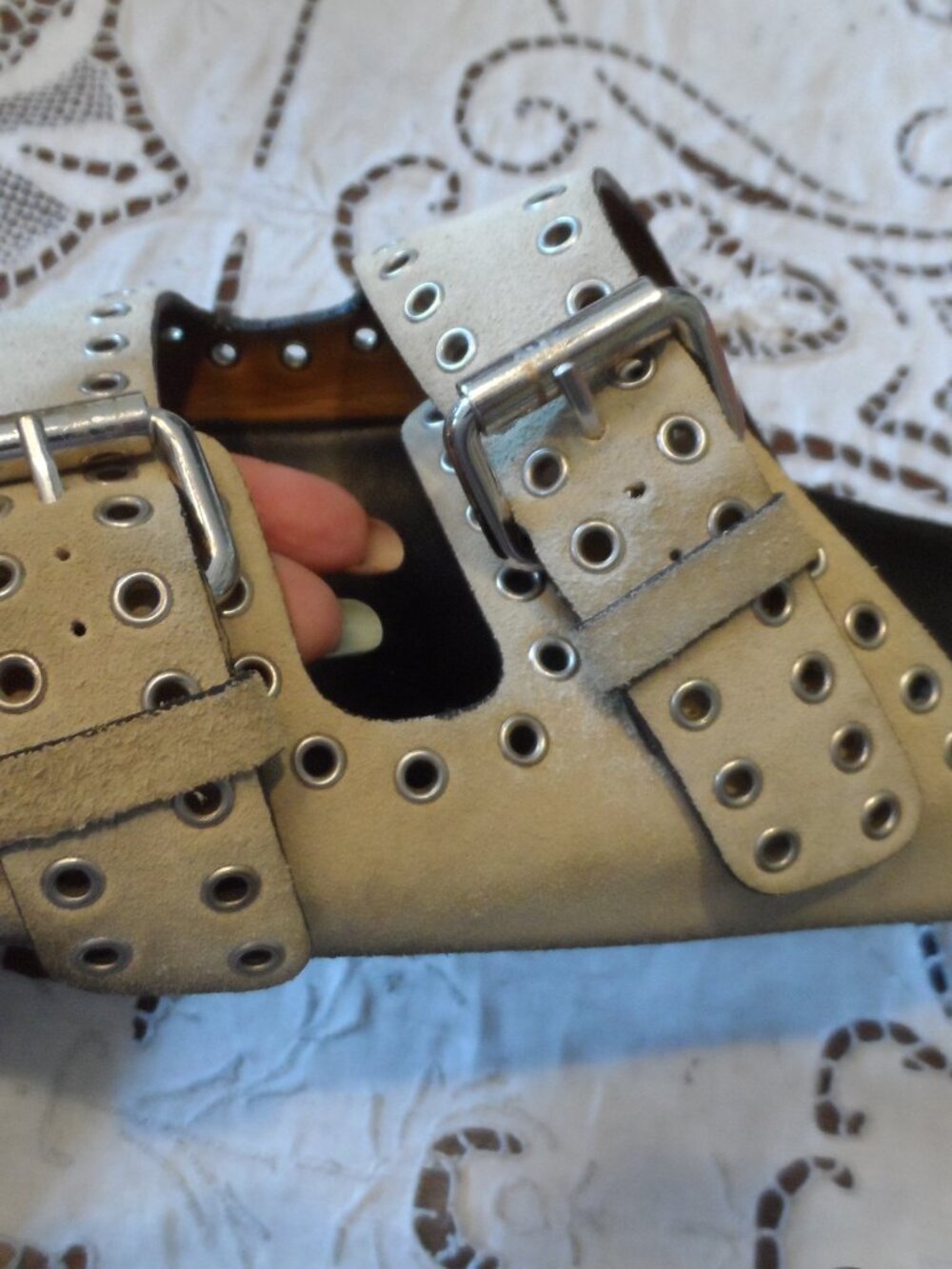 Isabel Marant Beige Suede Lennyo Sandals Size 6 - Picture 10 of 15